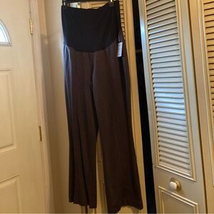 New with tags, Sonoma, maternity over belly, black/gray checked pants, size XL